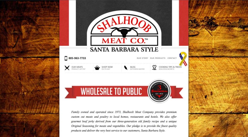 Shalhoob Meat Co. Mobile Website and eCommerce Shop